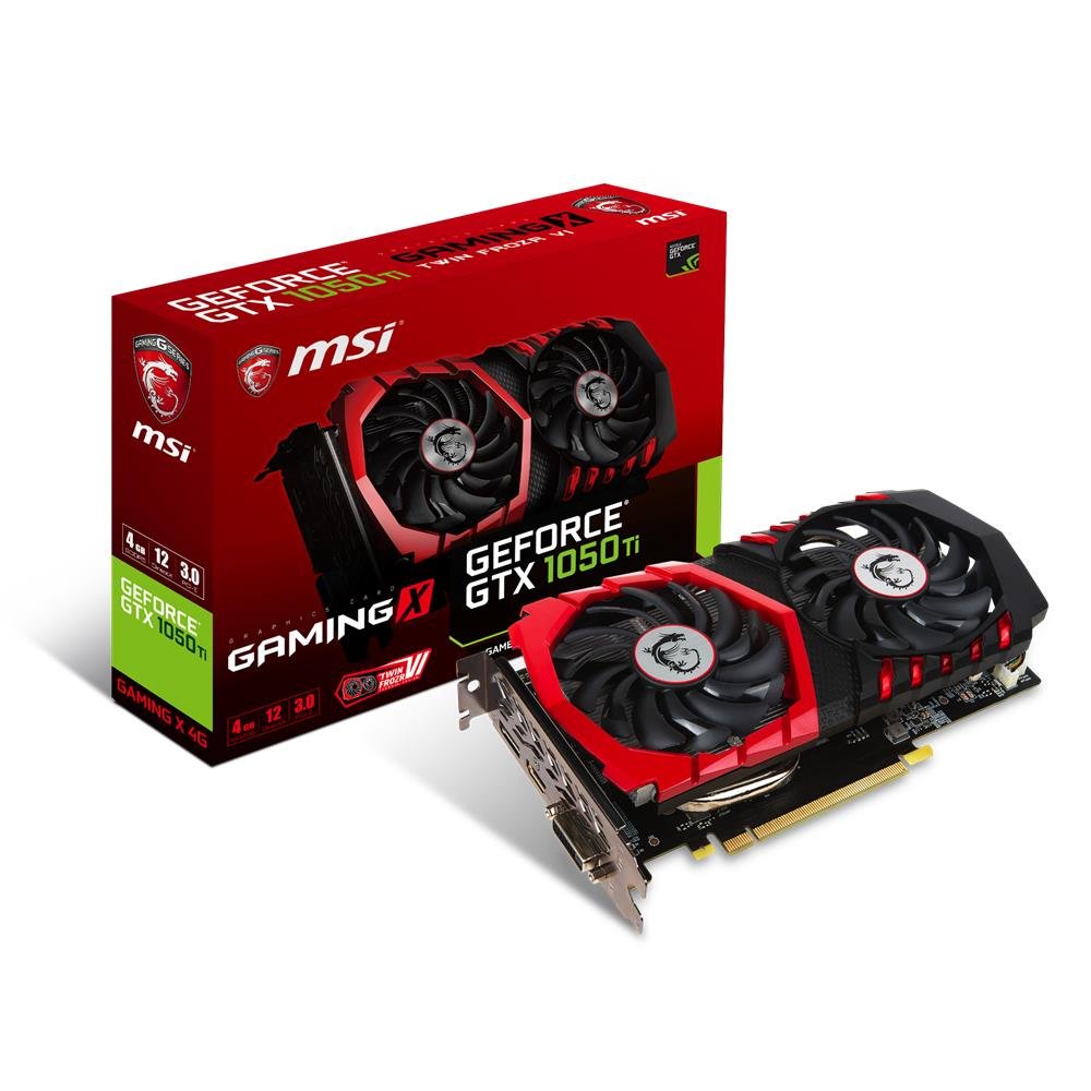 MSI GeForce GTX 1050TI Gaming X 4 GB Nvidia GDDR5 1x HDMI